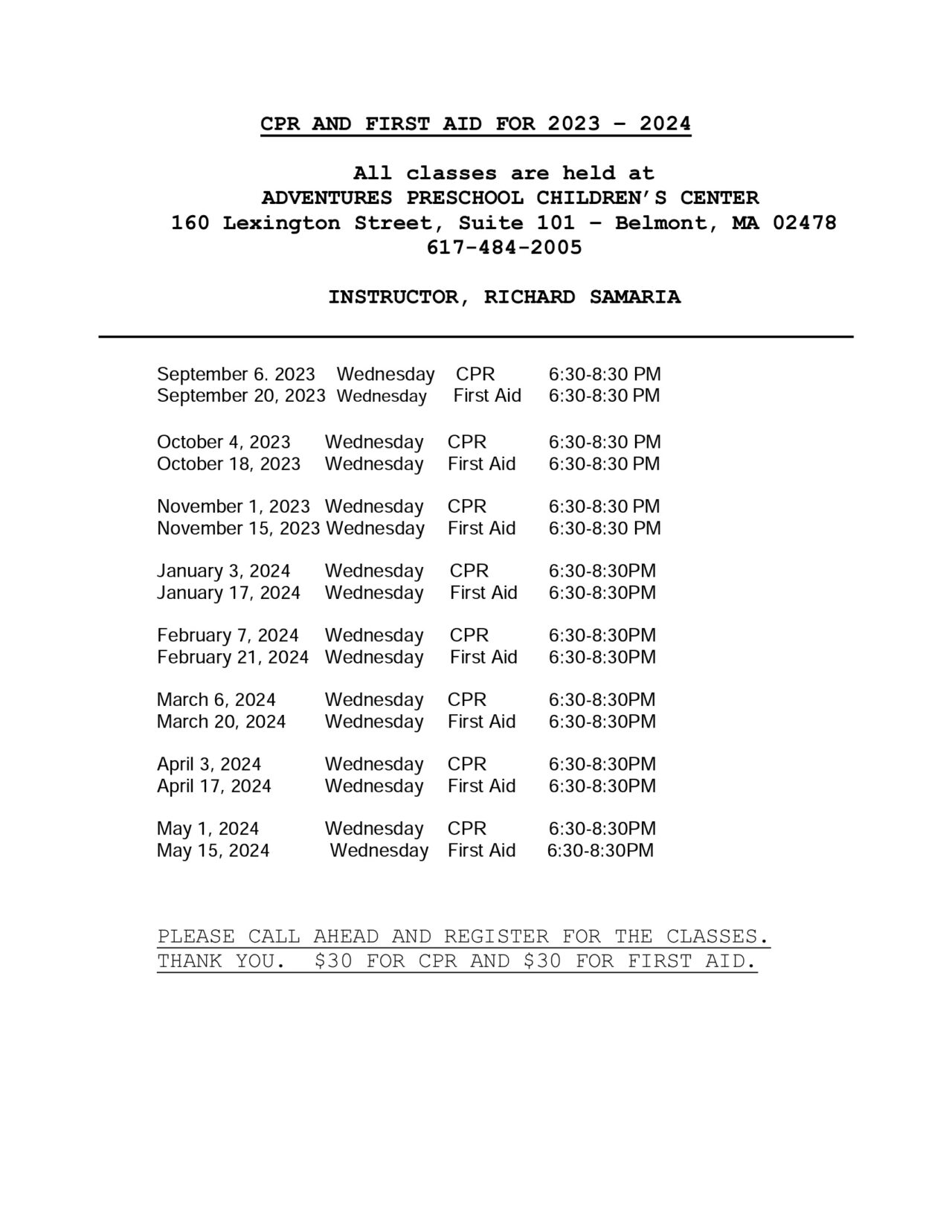 Early Childhood Education in Belmont, MA Adventures Preschool